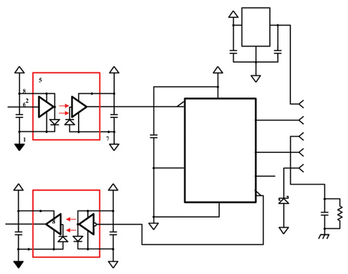 Most of today’s CAN transceivers employ discrete optocouplers